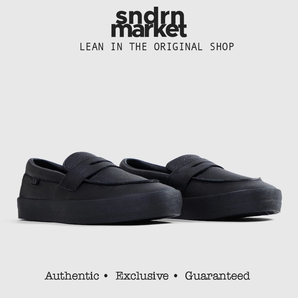 VANS Slip On Skate Loafer Leather Full Black BNIB 100% AUTHENTIC