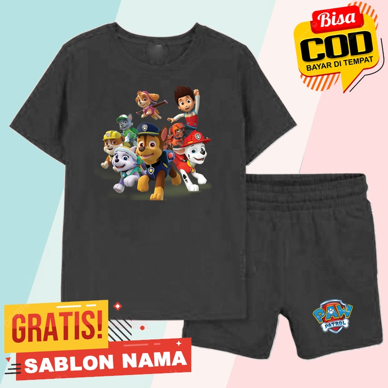 Setelan Anak Paw Patrol Karakter / Baju Setelan Anak Laki Laki & Perempuan