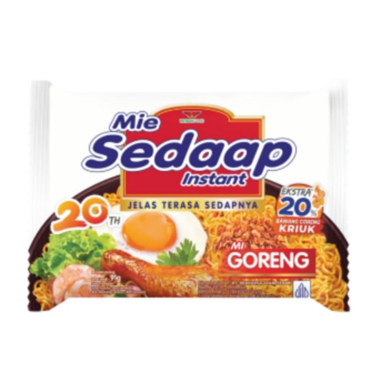 

Mie sedaap Goreng bag 91g, paket hemat 10pcs