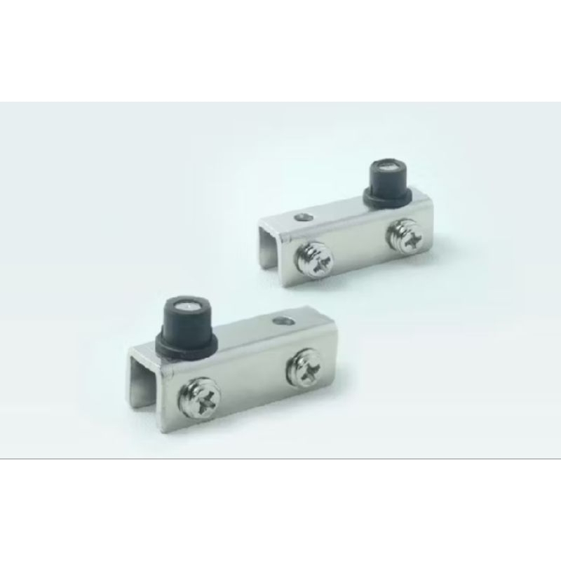 ENGSEL JEPIT PINTU LEMARI KACA KAYU 3- 6 mm WARNA CHROME / ENGSEL PENJEPIT PINTU KACA T-86 (5mm)