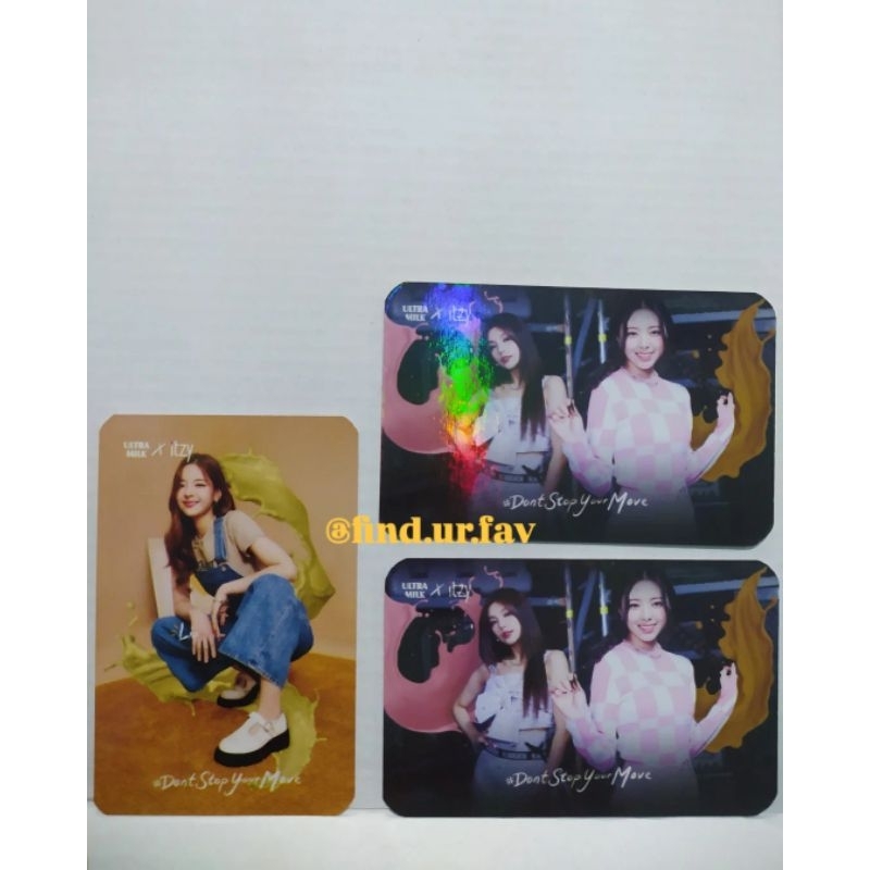 ITZY X ULTRA MILK Photocard Lia, Yeji Yuna
