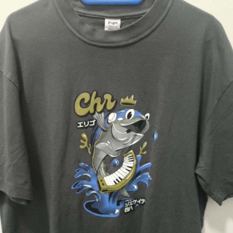 Erigo T-Shirt Oversize emoji series Jkt48 Christy Grey