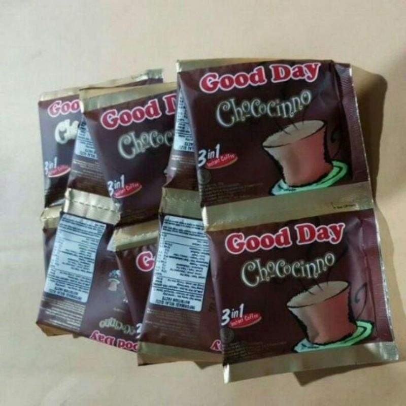 

Kopi GOOD DAY CHOCOCHINNO 1 renceng // 10 sachet