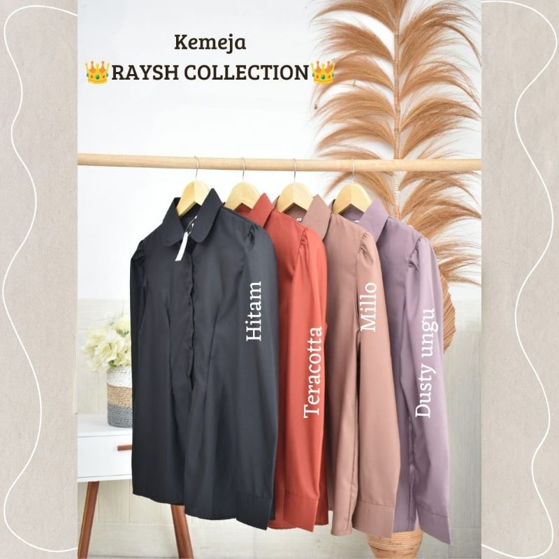 Kemeja wanita kekinian katun toyobo model tangan balon