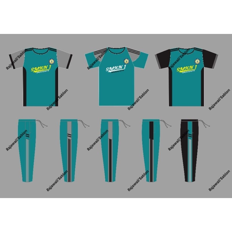 setelan kaos olahraga SMA/seragam olahraga SMA