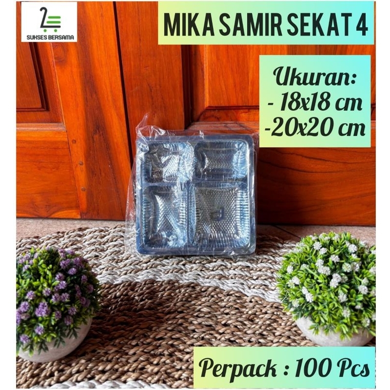 (100pcs/Pack)Mika Samir Sekat 5 Uk:20cm & 18x18cm sekat 4/Mika Samir