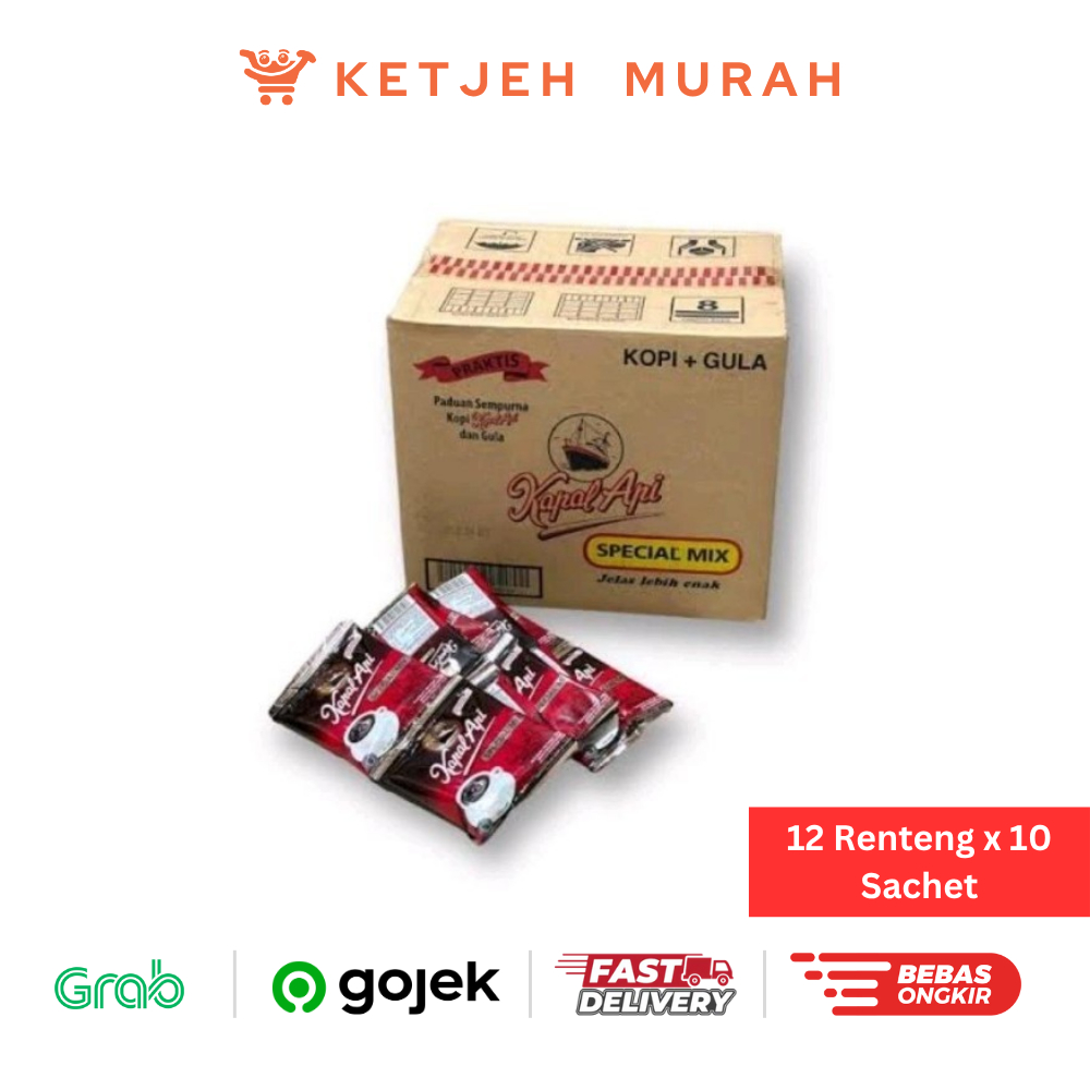 

Kopi Kapal Api Special Mix Gula 1 Dus isi 12 Renteng x 10 Sachet x 23 Gram