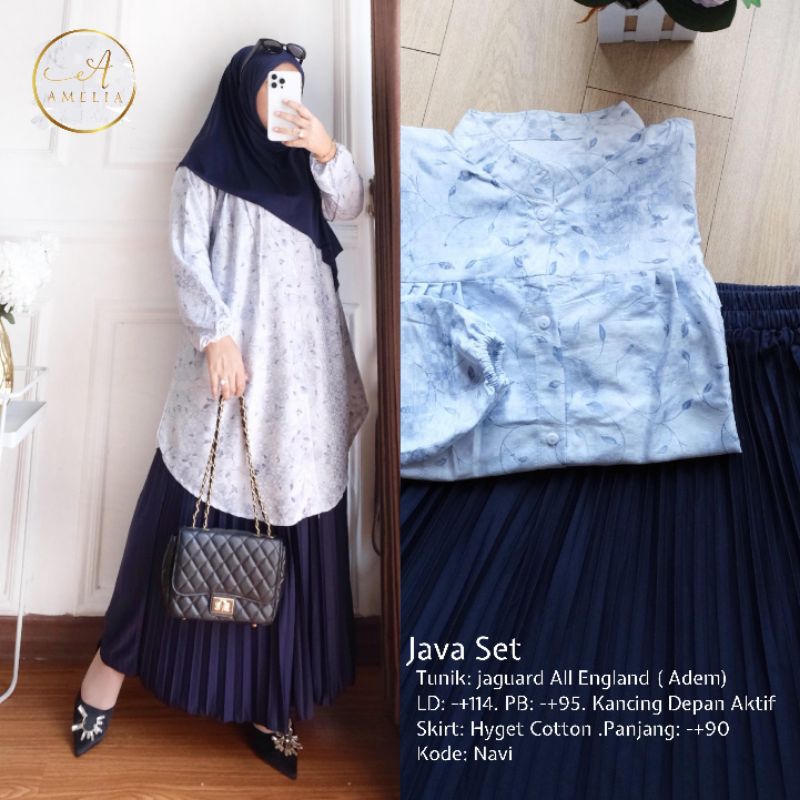 Pakaian set wanita tunik || Tunik || bahan adem nyaman dipakai