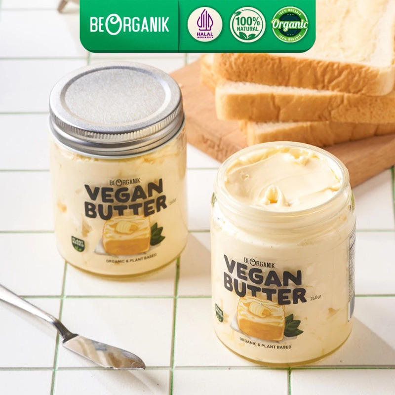 

BEORGANIK VEGAN BUTTER 260gr ORIGINAL / MARGARINE VEGAN ORGANIK 260gram / COD Balikpapan Butter Organik