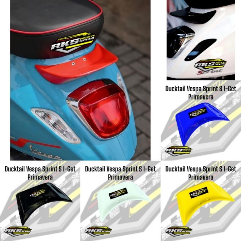 Ducktail Vespa matic sprint S I-Get Primavera behel vespa sprint S I-Get Primavera