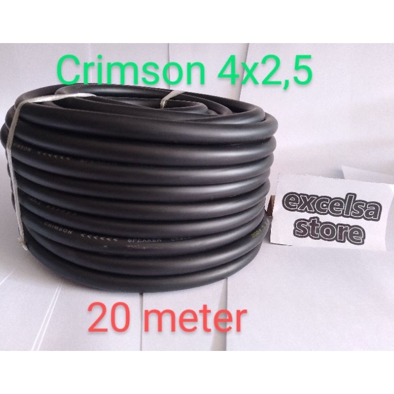 KODE W3G Crimson 4x25  2 meter  kabel spiker serabut isi 4 besar serabut 25 mm panjang 2 meter