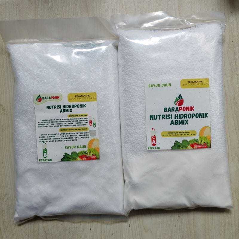 AB Mix / Ab Mix Hidroponik nutrisi hidroponik sayuran daun baraponik 10 ltr daun