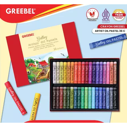 

GREEBEL Crayon Krayon ARTIST 36 Warna