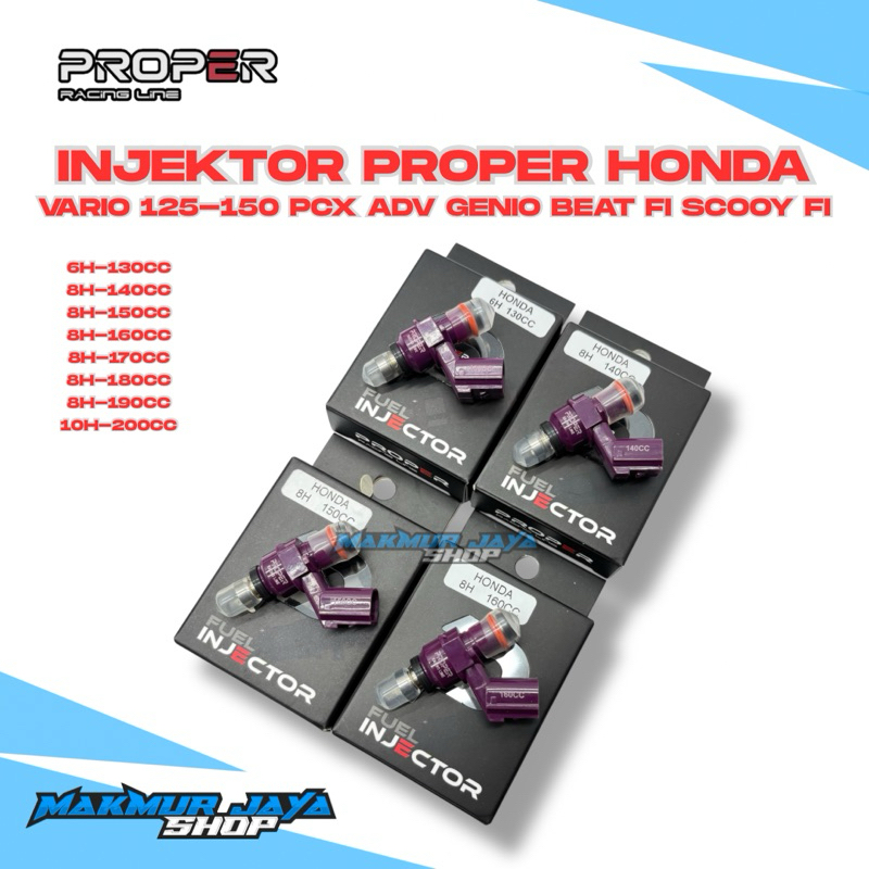 Injektor PROPER Beat Scoopy Fi Esp Vario 125 150 160 Pcx Adv 150 160 Sonic CB CBR 150 .,