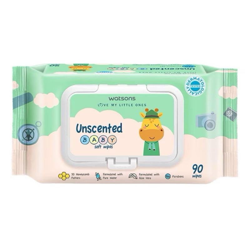 WATSONS Tisu Basah Bayi isi 90 Sheet - Tisu Basah Bayi