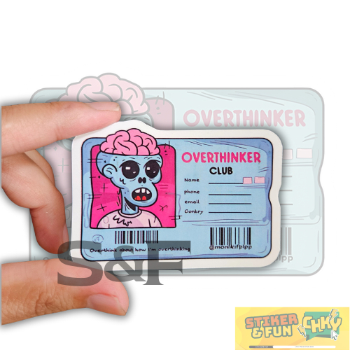 

Stiker Sticker Vinyl Laminasi MEMBER CARD OVERTHINKER Vol 1