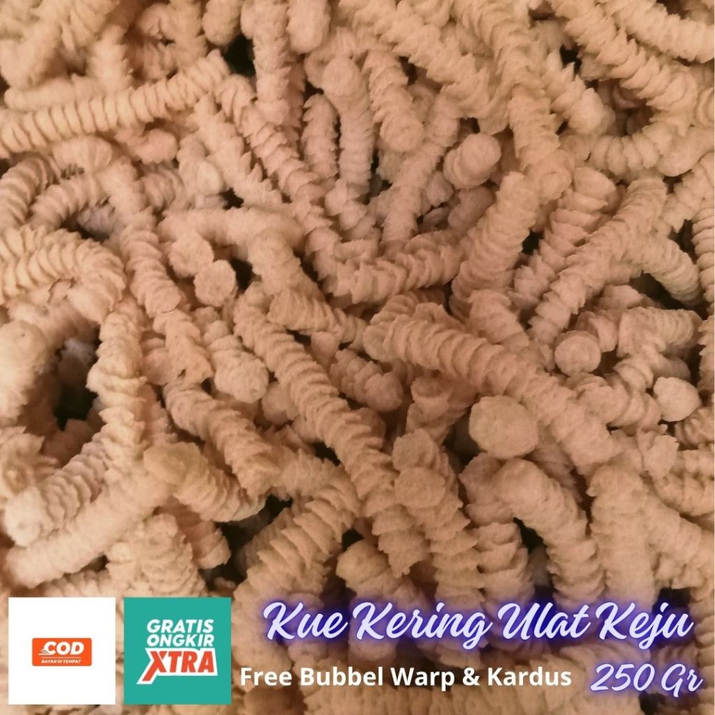 

Kue Kering Ulat Sutra Keju 250 Gr