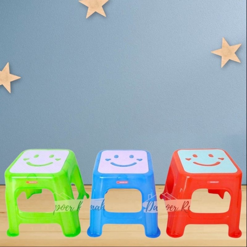 Dingklik Plastik Dragon Size M/ Dingklik Plastik Anak Lucu / Kursi Plastik / Bangku Plastik Anak