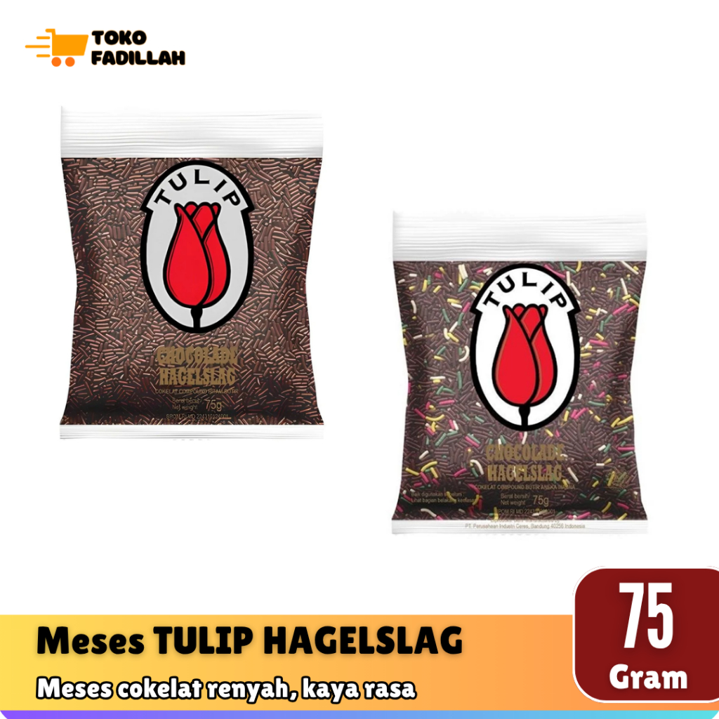 

Meses TULIP Chocolade Hagelslag 75g Cokelat & Warna
