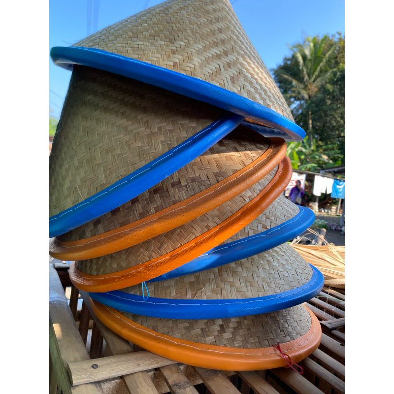 Tudung anyaman bambu - Tudung plipid - Tudung