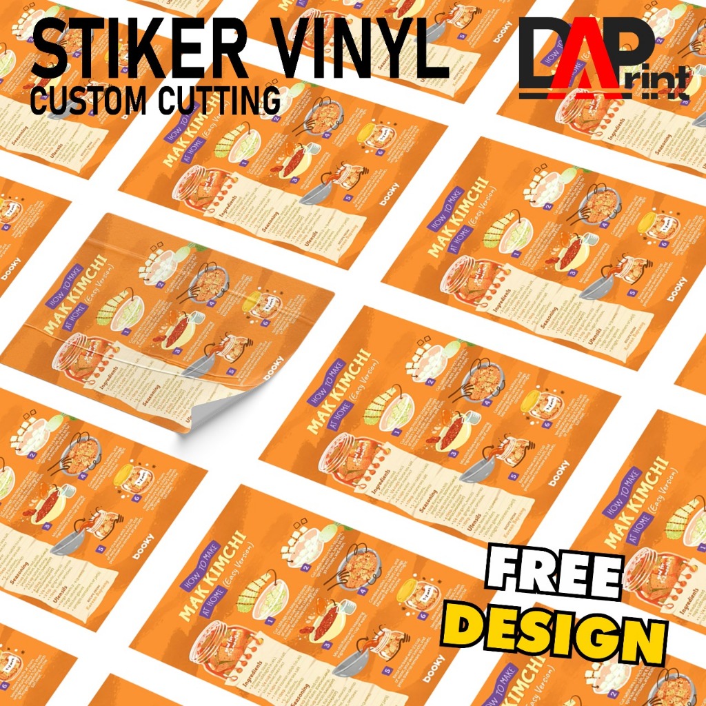 

Cetak Stiker Vinyl Anti Air Label Kemasan Produk