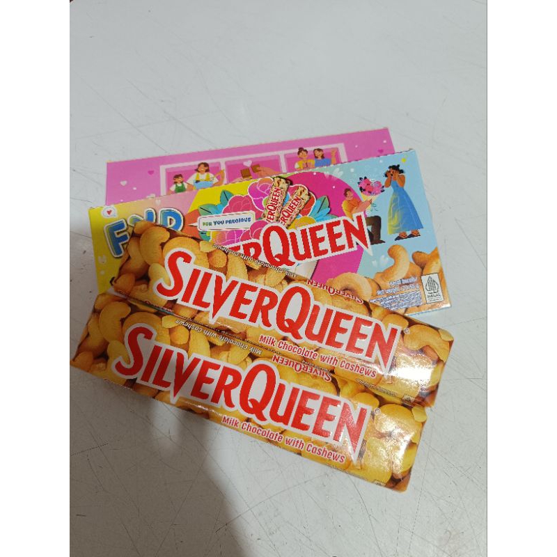 

2Pcs Silverqueen Milk Chocolate With Cashews 55 Gram