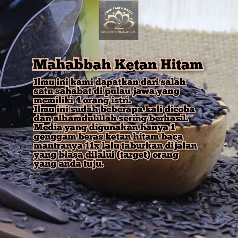 

Ketan hitam khusus