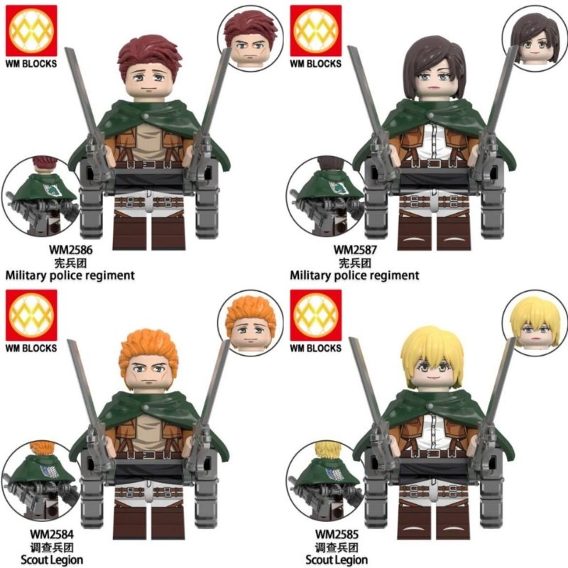 ACTION FIGURE MINI FIGURE ATTACK ON TITAN
