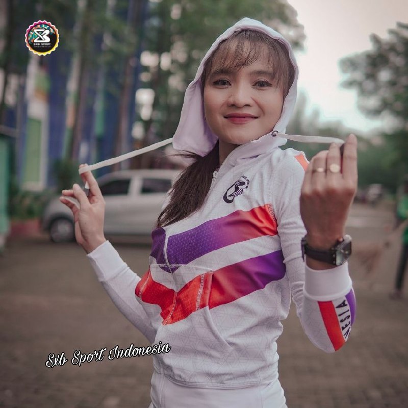 SXB SPORT WHITE LINES ORANGE JAKET HOODIE AND JOGGER PAKAIAN OLAHRAGA BERKUALITAS