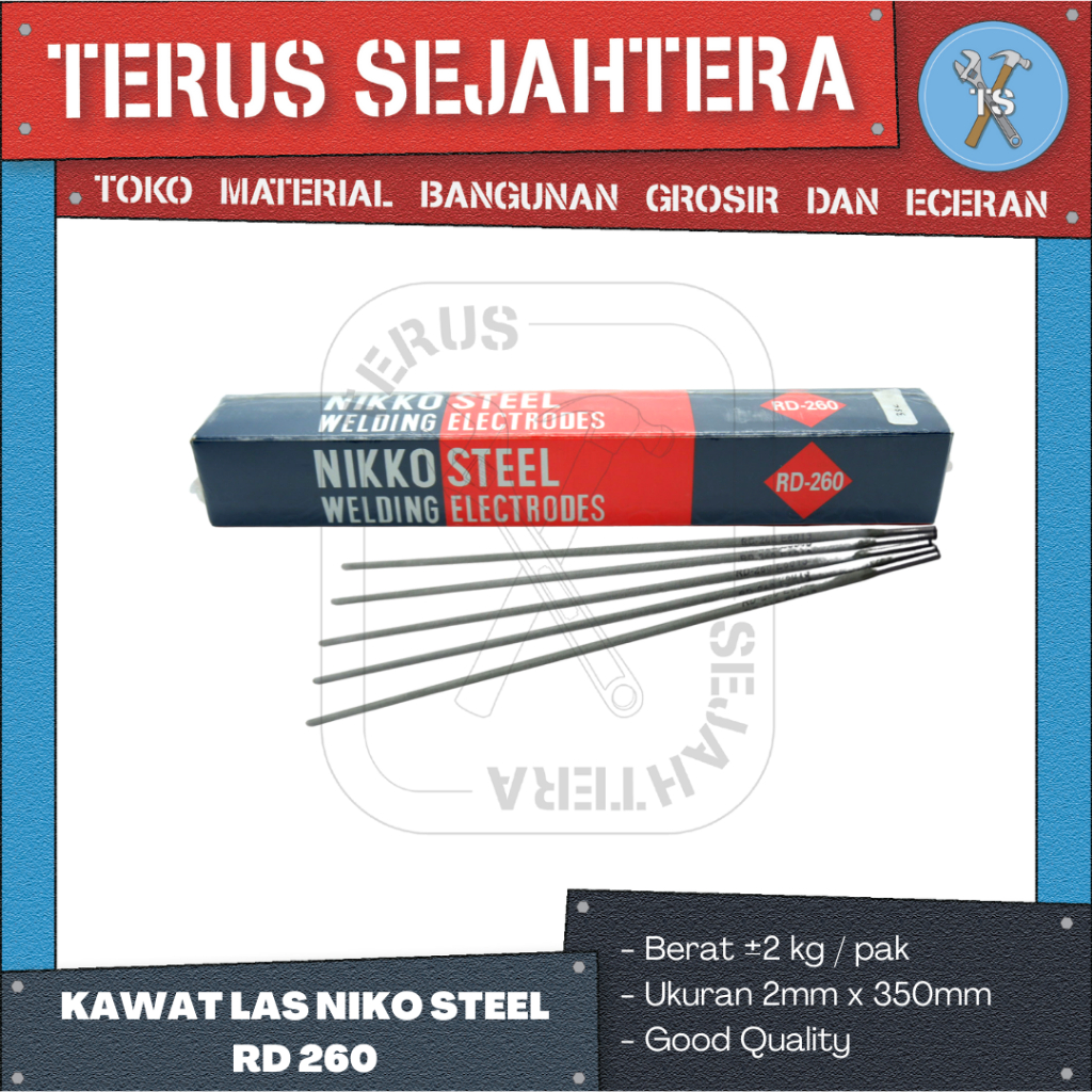 KAWAT LAS NIKKO 2.0 / KAWAT LAS / NIKKO STEEL