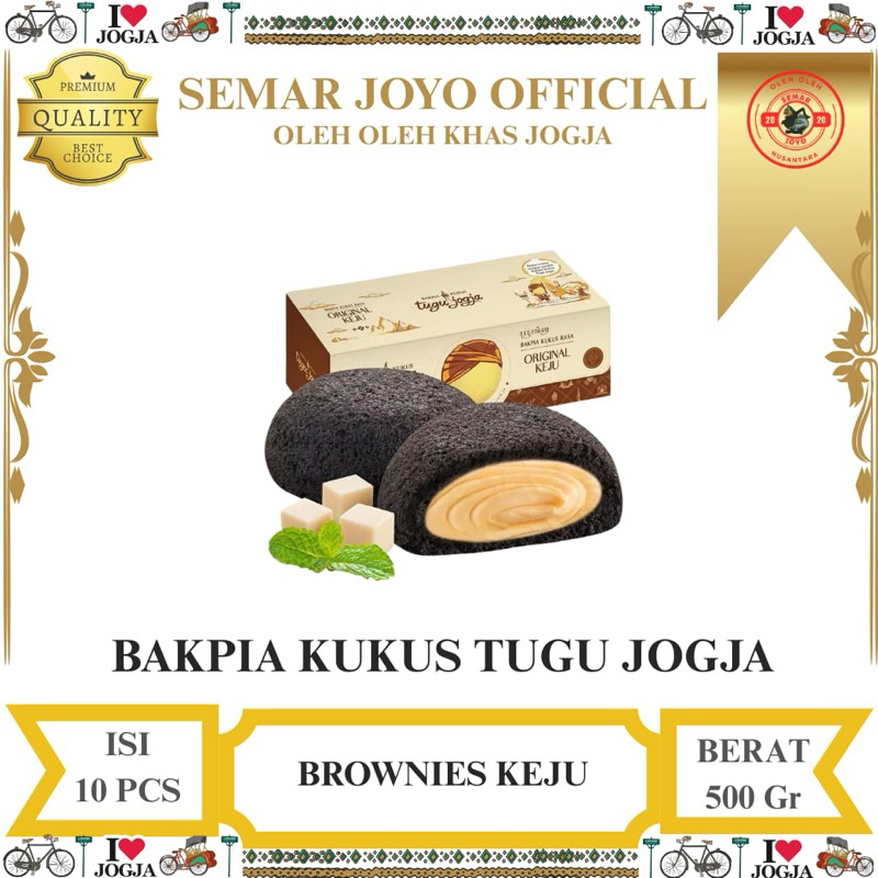 

[TERLARIS] Di Jakarta / Bakpia Kukus Tugu Jogja / Bakpia Oleh Oleh Khas Jogja (Isi 10)