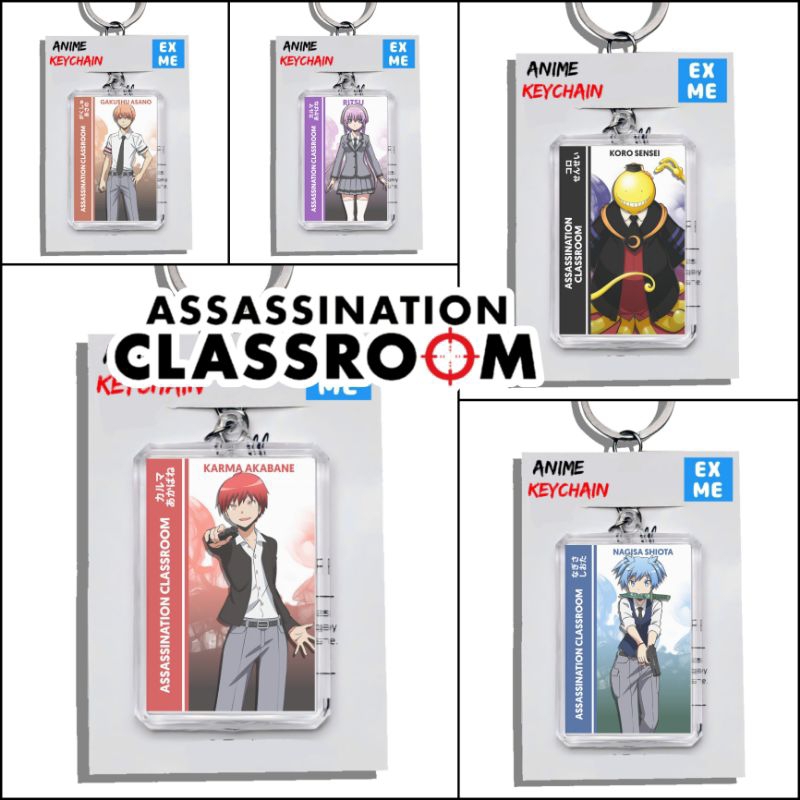 Gantungan Kunci Ansatsu Kyoushitsu Keychain Assassination Classroom - Ganci Anime - Gantungan Kunci 