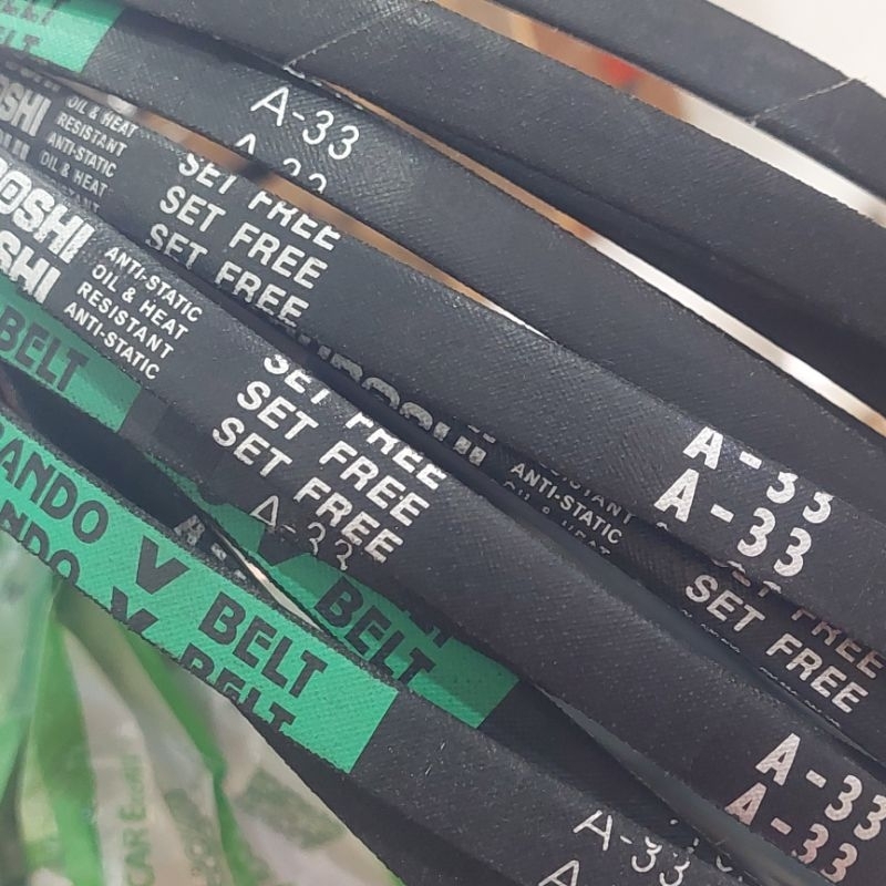 vbelt fan belt tali kipas mesin cuci Aqua / Sanyo 2 tabung A-33 / A-820E