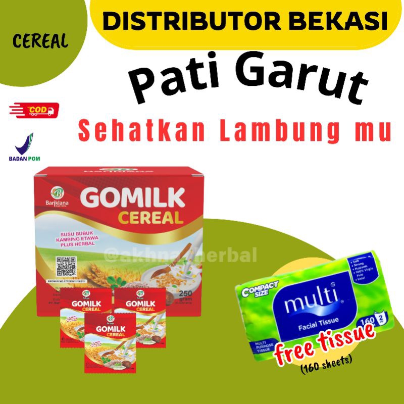 

[BISA COD + GARANSI] GOMILK SEREAL ISI 10 SACHET BAGUS UNTUK LAMBUNG & TEMAN SARAPAN