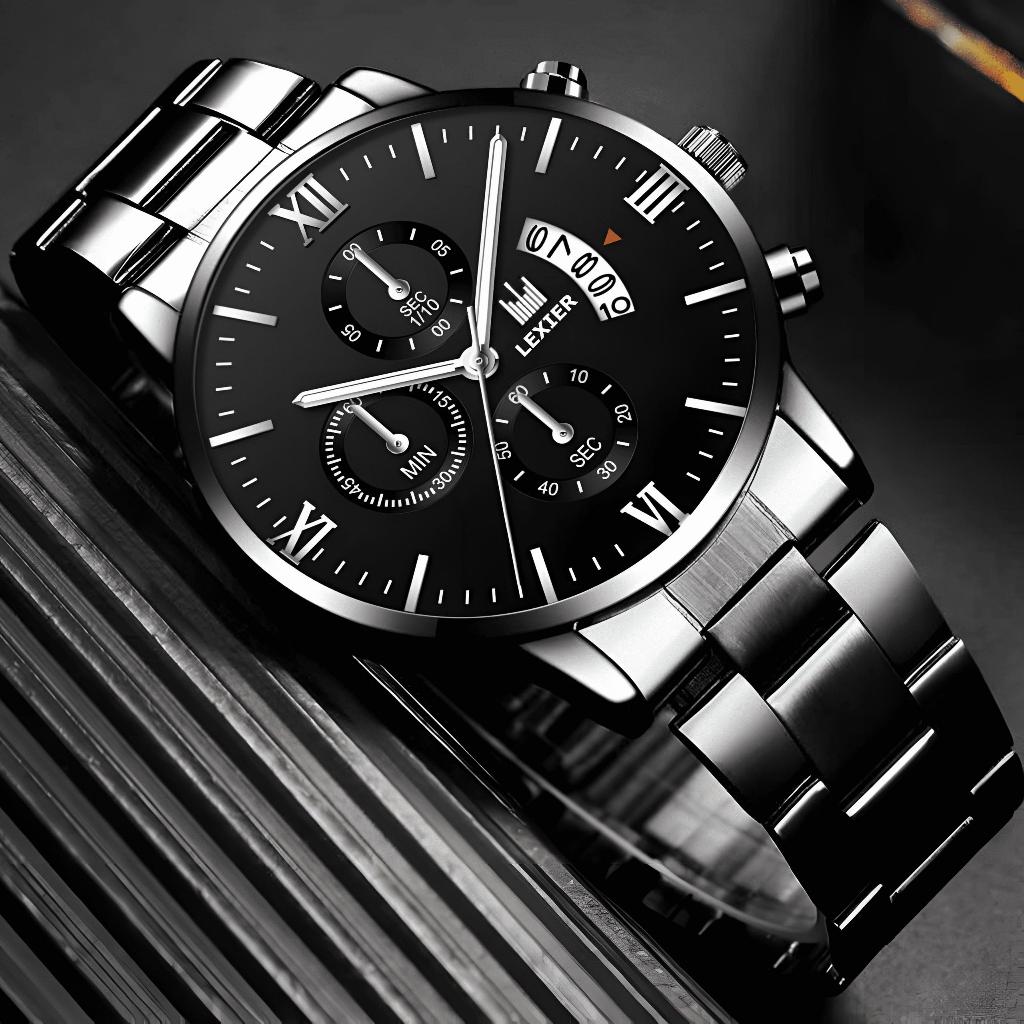 Matagos Jam Tangan Pria Minimalist Executive Stainless Steel Waterproof J88