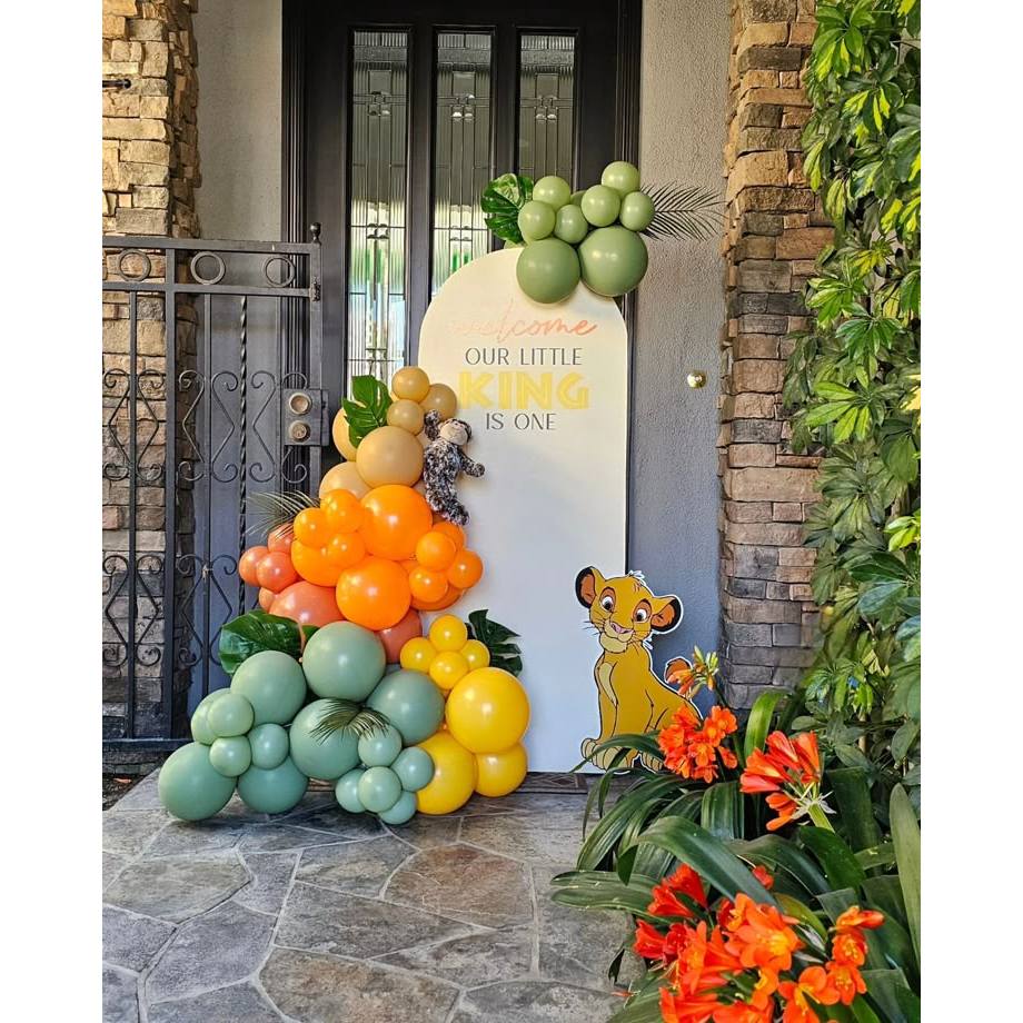 Dekorasi balon backdrop ulang tahun anak