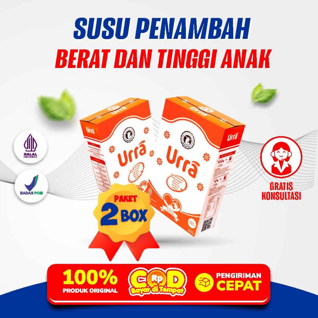 

Susu Urra 2 Box Penambah Berat Badan & Tinggi Badan Anak
