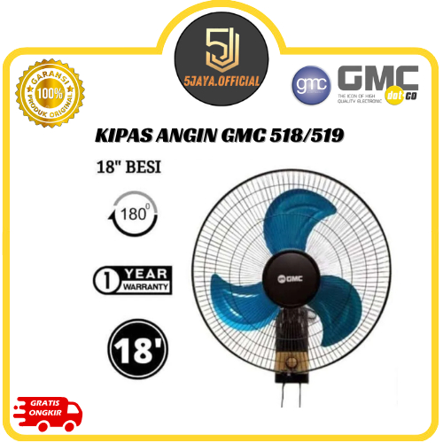Kipas Angin GMC Besi 18Inch - GMC 518/519