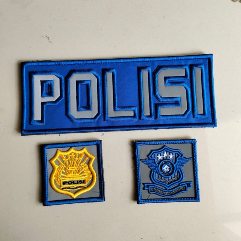 atribut bordir polri / polisi