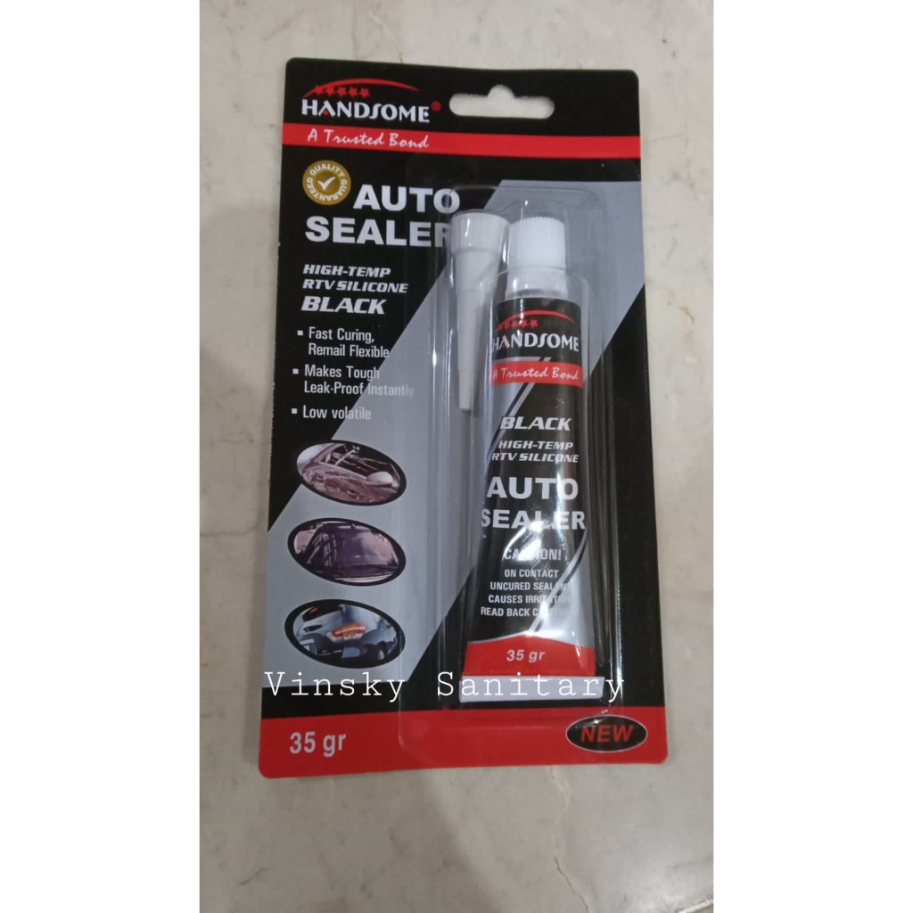 CARGO Lem AUTO SEALER hitam 35 GRAM / Lem SILICON hitam/ lem bemper kaca mobil KECIL
