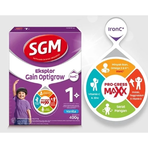 

SGM Eksplor Gain Optigrow 1+ Vanila Tinggi Kalori