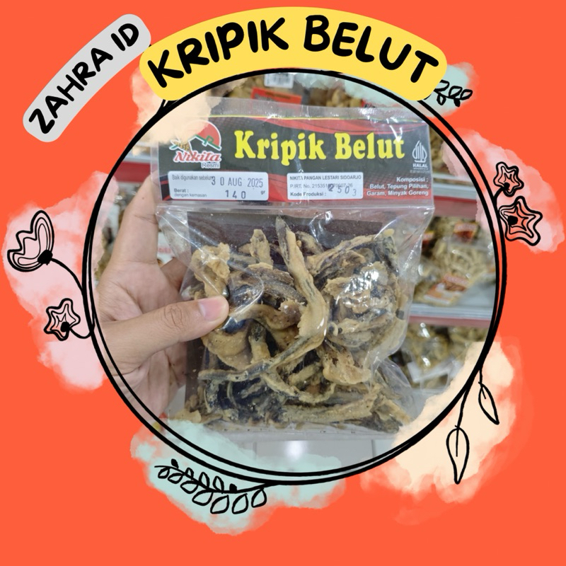 

140GR KRIPIK BELUT GORENG TEPUNG NIKITA