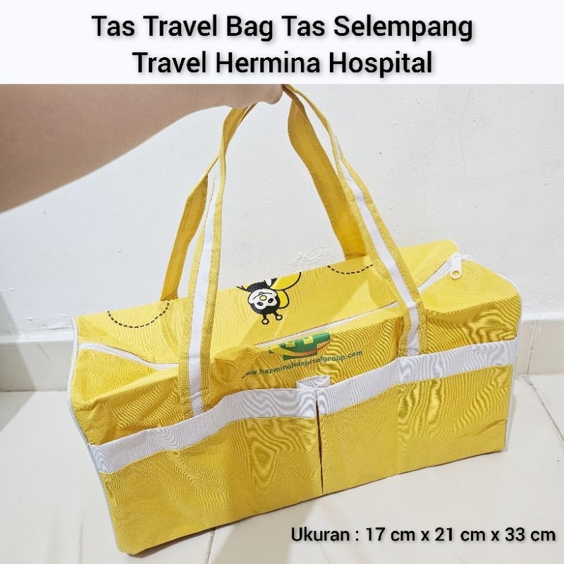 Tas Travel Bag Tas Selempang Travel Hermina Hospital