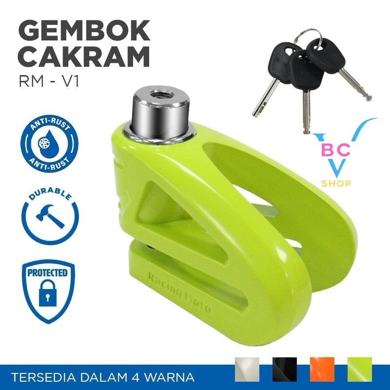 Gembok Cakram Sepeda Motor RM - V1 Anti Maling dan Tahan Air dan Karat
