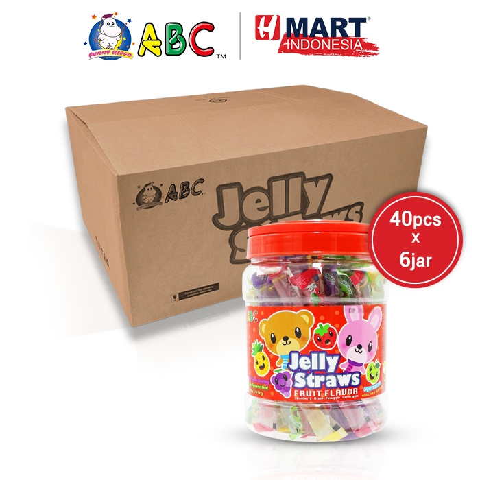

ABC Jelly Straws Assorted - Jeli Rasa Buah-buahan 800g x 6 Jar
