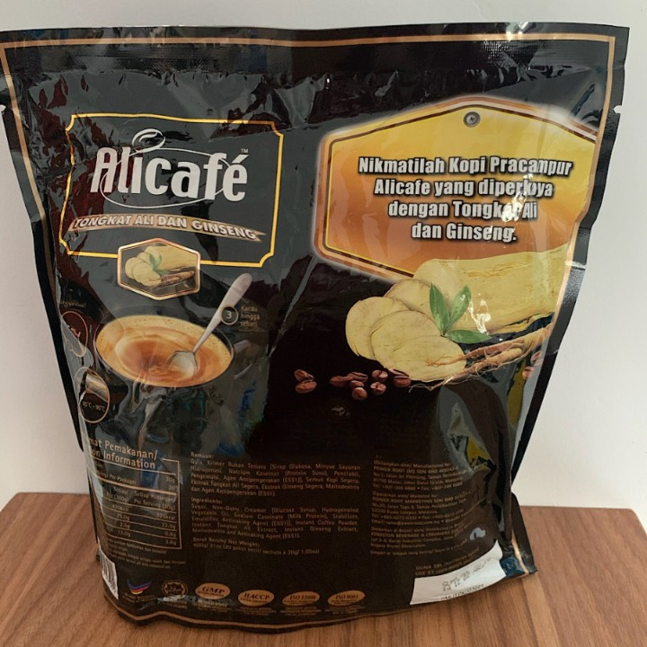 

Minuman Coffee Kopi Instan 3 In 1 Berat 300 Gram Alicafe Ali Ginseng Kopi Malaysia Instan