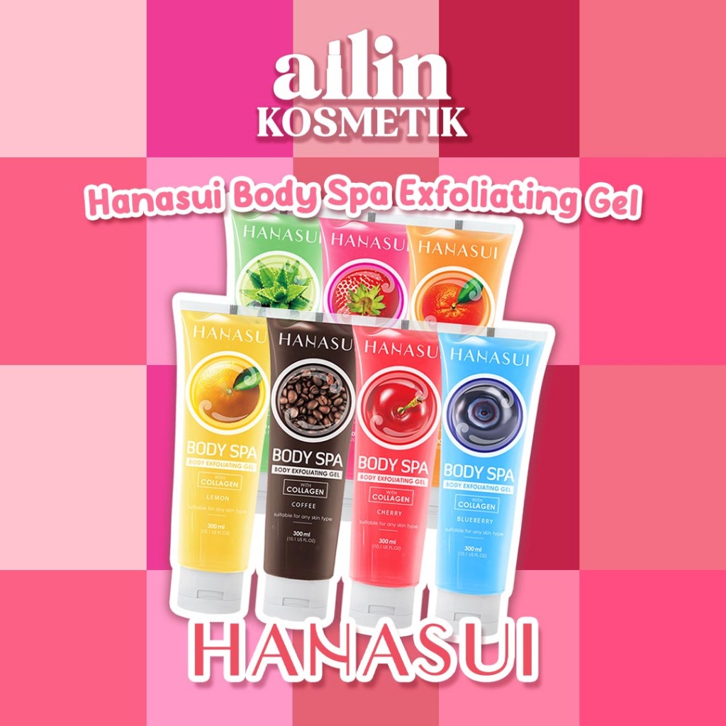 AILIN | HANASUI BODY SPA EXFOLIATING GEL 180ML ORIGINAL BPOM
