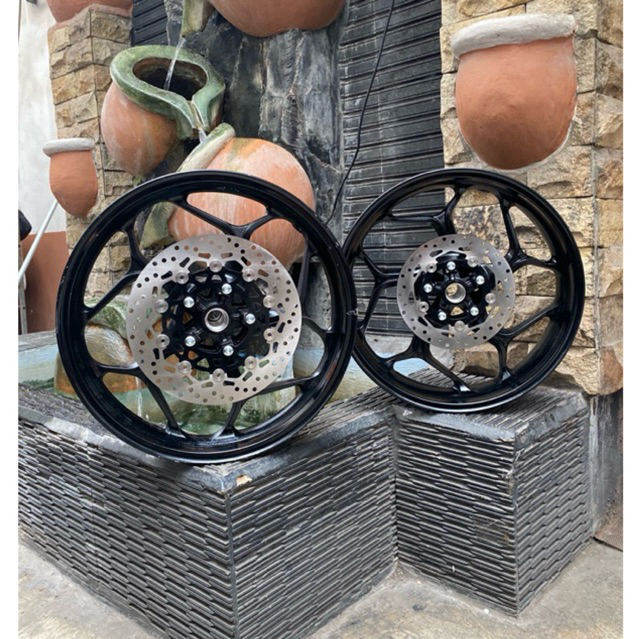 Velg Axio Yamaha R15 V1 V2 Palang 5 R15 V1 V2 Old Plus piringan cakram Depan Belakang Original
