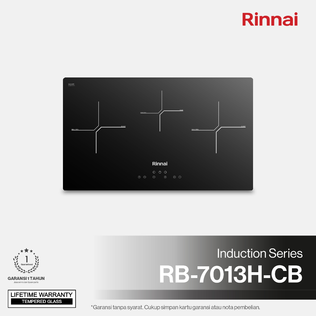 Kompor Listrik Rinnai RB-7013H-CB / Kompor Listrik Tanam Rinnai RB 7013H CB / Kompor Induksi Rinnai 