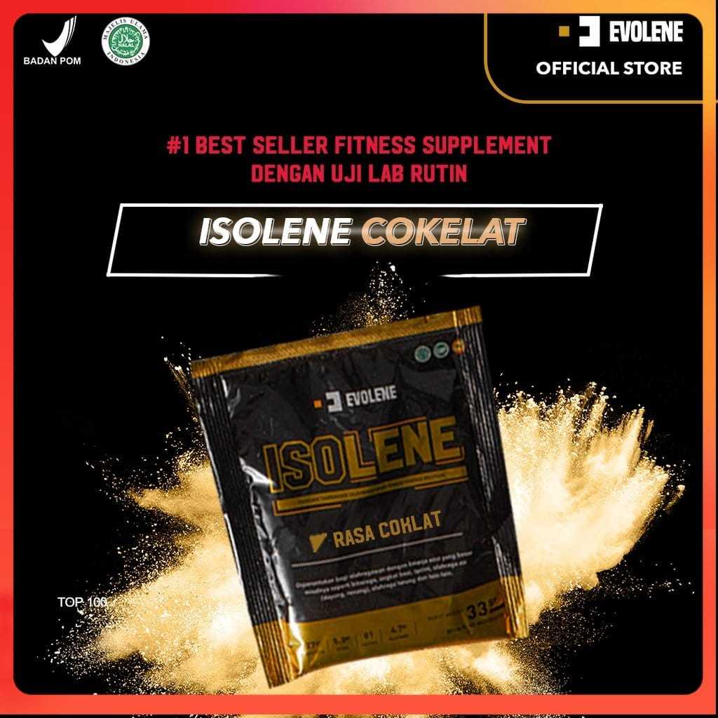 EVOLENE Isolene 1 Sachet - Whey Protein Isolate BPOM & HALAL
